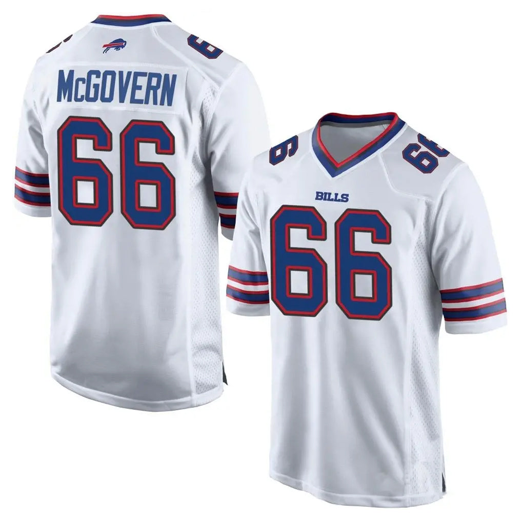 B.Bills #66 Connor McGovern Player White Home Game Ldoa Stitched Jerseys