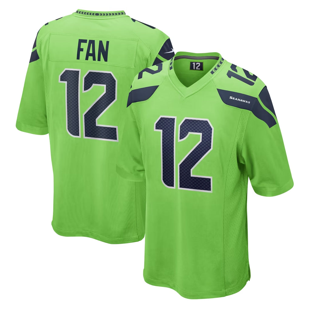 S.Seahawks #12 12th Fan Player Green Home Game Ldoa Stitched Jerseys