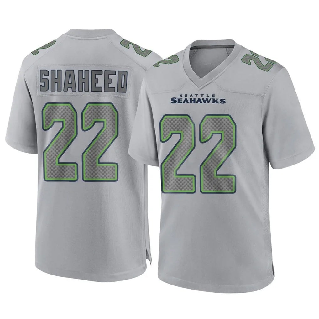 S.Seahawks #22 Rashid Shaheed Player Gray Atmosphere Fashion Home Game Ldoa Stitched Jerseys