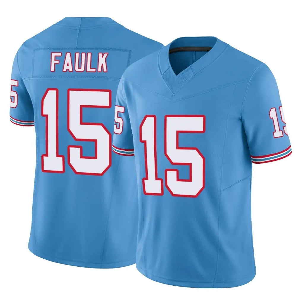 T.Titans #15 Keldric Faulk Player Light Blue Limited Vapor F.U.S.E. Home Game Ldoa Stitched Jerseys