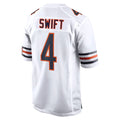 C.Bears #4 D'Andre Swift Player White Home Game Ldoa Stitched Jerseys