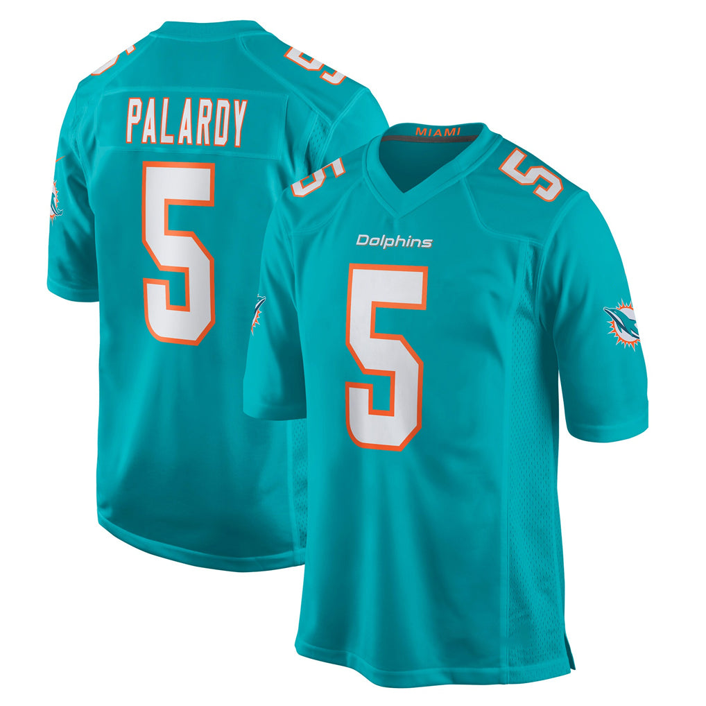 M.Dolphins #5 Jaylen Wright Player Aqua Home Game Ldoa Stitched Jerseys