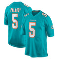 M.Dolphins #5 Jaylen Wright Player Aqua Home Game Ldoa Stitched Jerseys