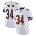 C.Bears #34 Walter Payton Player White Vapor Untouchable Limited Home Game Ldoa Stitched Jerseys