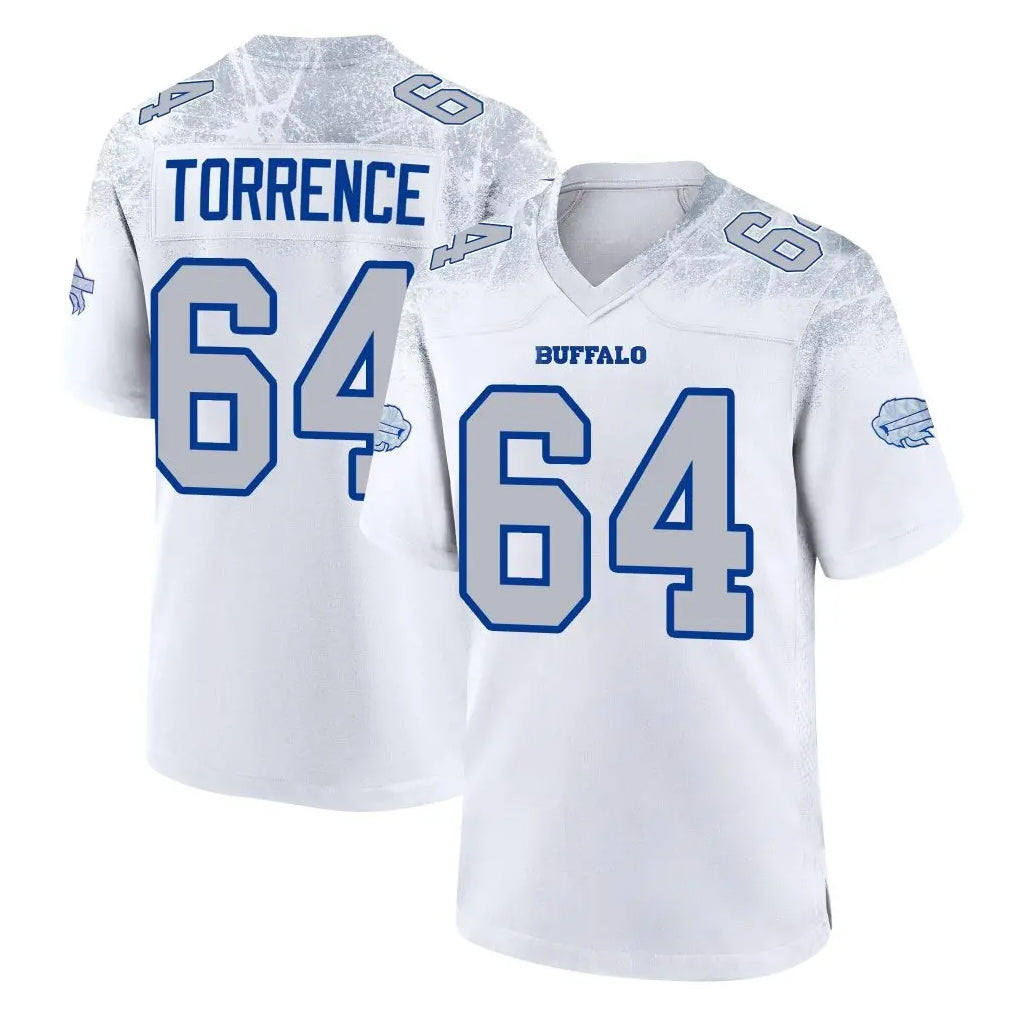 B.Bills #64 O'Cyrus Torrence Player White Rivalries Collection Game Ldoa Stitched Jerseys