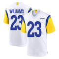 LA.Rams #23 Kyren Williams Player White Home Game Ldoa Stitched Jerseys