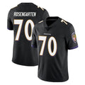 B.Ravens #70 Roger Rosengarten Player Black Vapor Untouchable Limited Home Game Ldoa Stitched Jerseys