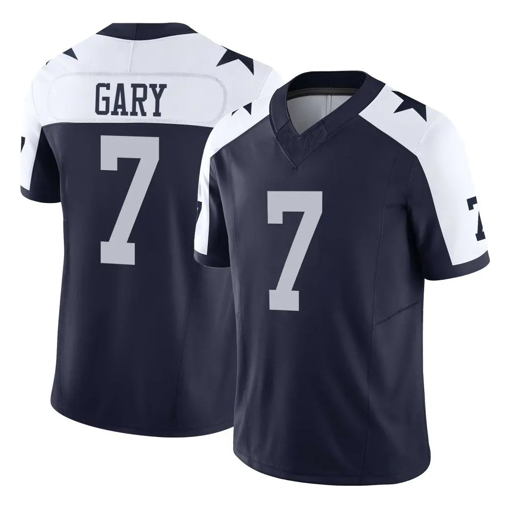 D.Cowboys #7 Rashan Gary Player Navy-White Limited Alternate Vapor F.U.S.E. Home Game Ldoa Stitched Jerseys