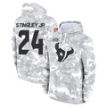 H.Texans #24 Derek Stingley Jr. Player Arctic Camo Salute to Service Hoodies Limited Game Ldoa Stitched Jerseys