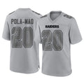 LV.Raiders #20 Isaiah Pola-Mao Player Gray Atmosphere Fashion Limited Game Ldoa Stitched Jerseys
