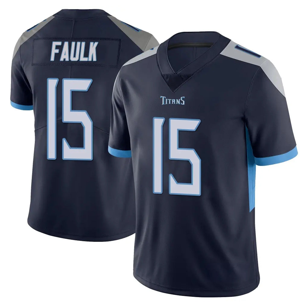 T.Titans #15 Keldric Faulk Player Navy Limited Vapor Untouchable Home Game Ldoa Stitched Jerseys