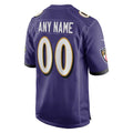 Custom B.Ravens Purple Alternate Home Game Any Name & Numbers Ldoa Stitched Jerseys