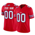 Custom B.Bills Red Vapor F.U.S.E. Limited Home Game Any Name & Numbers Ldoa Stitched Jerseys