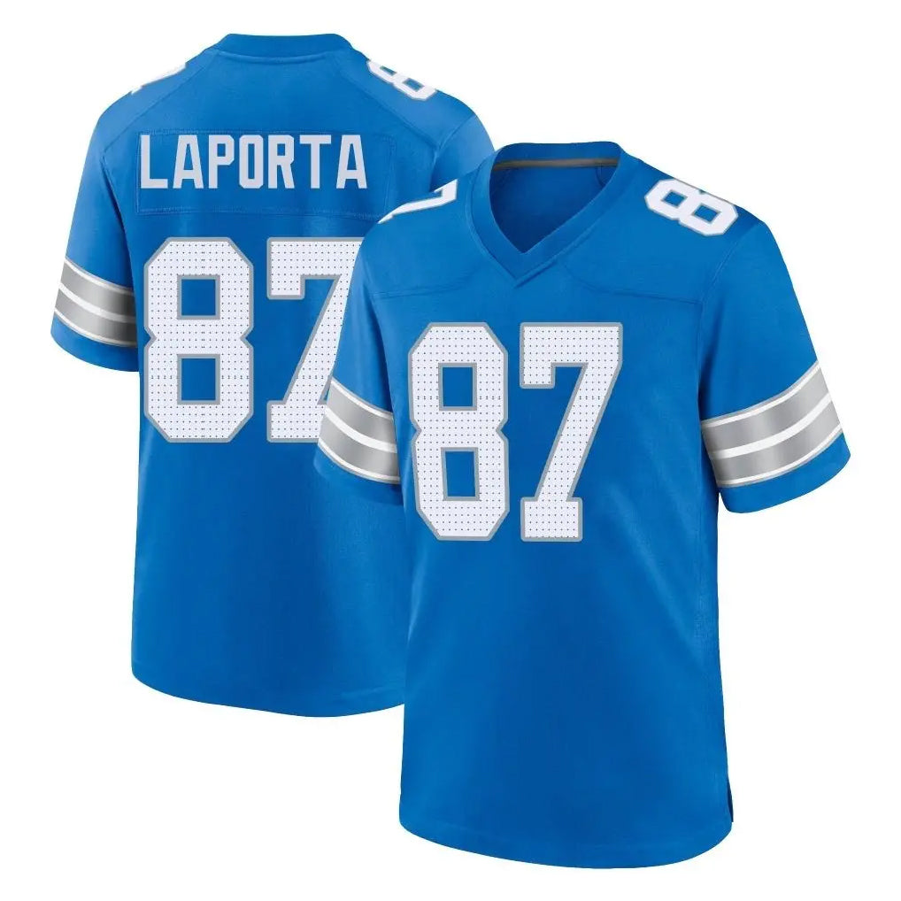 D.Lions #87 Sam LaPorta Player Blue Alternate Home Game Ldoa Stitched Jerseys