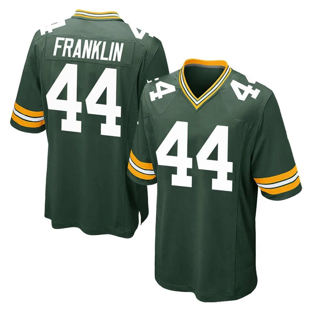 GB.Packers #44 Zaire Franklin Player Green Home Game Ldoa Stitched Jerseys