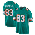 M.Dolphins #83 Kevin Coleman Jr. Player Aqua Alternate Home Game Ldoa Stitched Jerseys