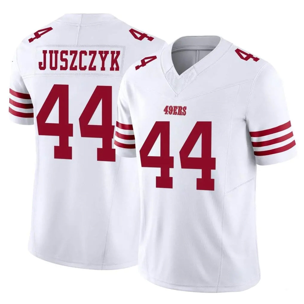 SF.49ers #44 Kyle Juszczyk Player White Limited Vapor F.U.S.E. Home Game Ldoa Stitched Jerseys
