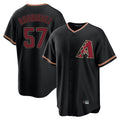 A.Diamondbacks #57 Eduardo Rodriguez Player Black Limited Home Ldoa Stitched Jerseys