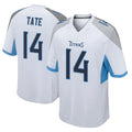 T.Titans #14 Carnell Tate Player White Home Game Ldoa Stitched Jerseys