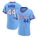 A.Braves #44 Hank Aaron Player Powder Blue 2026 City Connect T-shirt Limited Elite Home Game Ldoa Stitched Jerseys