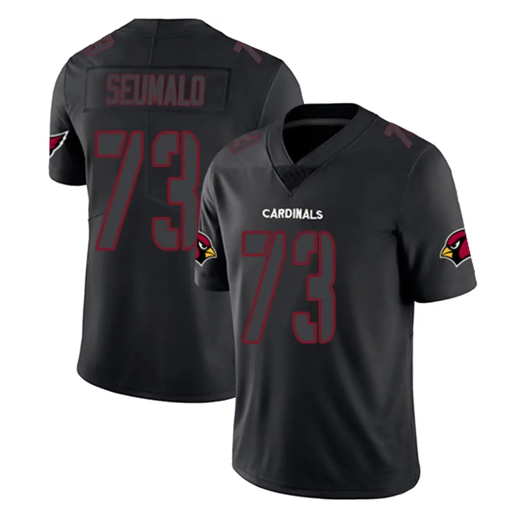 A.Cardinals #73 Isaac Seumalo Player Black Impact Limited Home Game Ldoa Stitched Jerseys