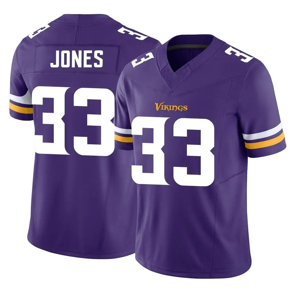 M.Vikings #33 Aaron Jones Sr. Player Purple Limited Vapor F.U.S.E. Home Game Ldoa Stitched Jerseys
