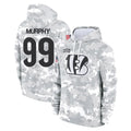 C.Bengals #99 Myles Murphy Player Arctic Camo Salute to Service Pullover Hoodie Limited Ldoa Stitched Jerseys