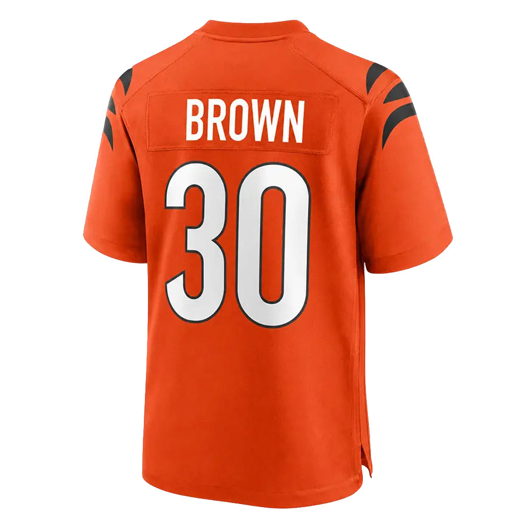 C.Bengals #30 Chase Brown Player Orange Home Game Ldoa Stitched Jerseys