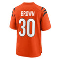 C.Bengals #30 Chase Brown Player Orange Home Game Ldoa Stitched Jerseys