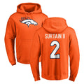 D.Broncos #2 Pat Surtain II Player Orange Pullover Hoodie Limited Ldoa Stitched Jerseys