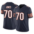 C.Bears #70 Braxton Jones Player Navy Vapor F.U.S.E. Limited Home Game Ldoa Stitched Jerseys