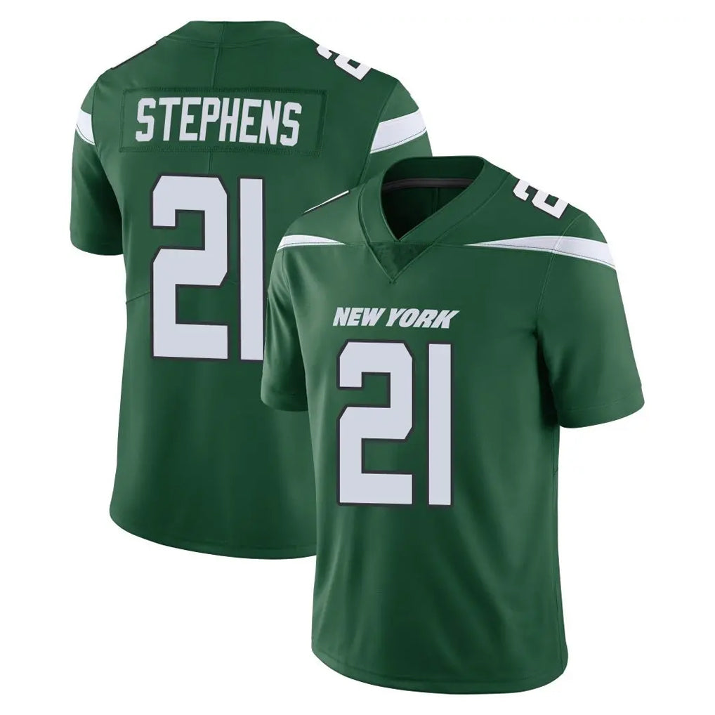 NY.Jets #21 Brandon Stephens Player Green Limited Vapor Home Game Ldoa Stitched Jerseys