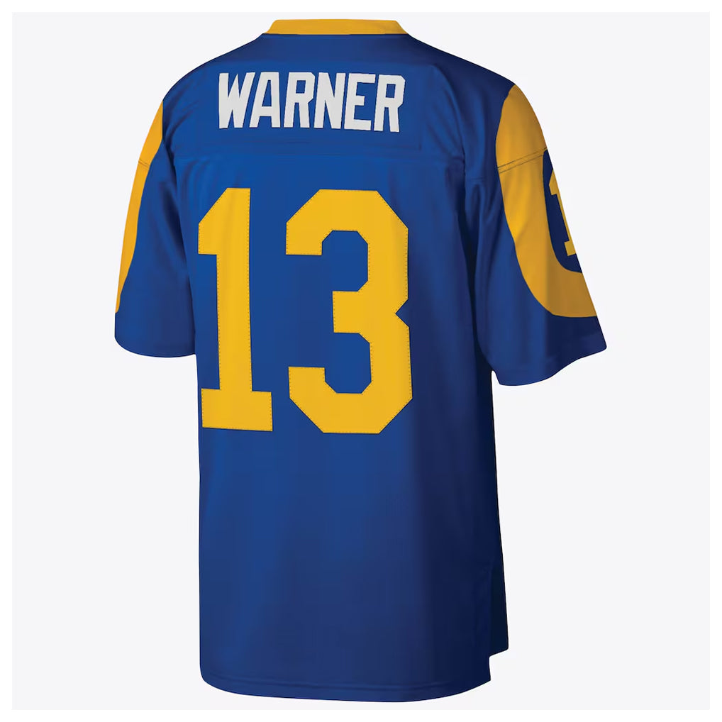 LA.Rams #13 Kurt Warner Player Royal Mitchell & Ness Legacy Retired Limited Ldoa Stitched Jerseys
