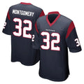 H.Texans #32 David Montgomery Player Navy Home Game Ldoa Stitched Jerseys