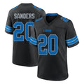 D.Lions #20 Barry Sanders Player Black Alternate Home Game Ldoa Stitched Jerseys