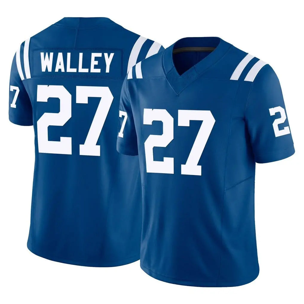 IN.Colts #27 Justin Walley Player Royal Limited Vapor F.U.S.E. Home Game Ldoa Stitched Jerseys