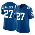 IN.Colts #27 Justin Walley Player Royal Limited Vapor F.U.S.E. Home Game Ldoa Stitched Jerseys