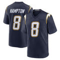 LA.Chargers #8 Omarion Hampton Player Navy Alternate Home Game Ldoa Stitched Jerseys