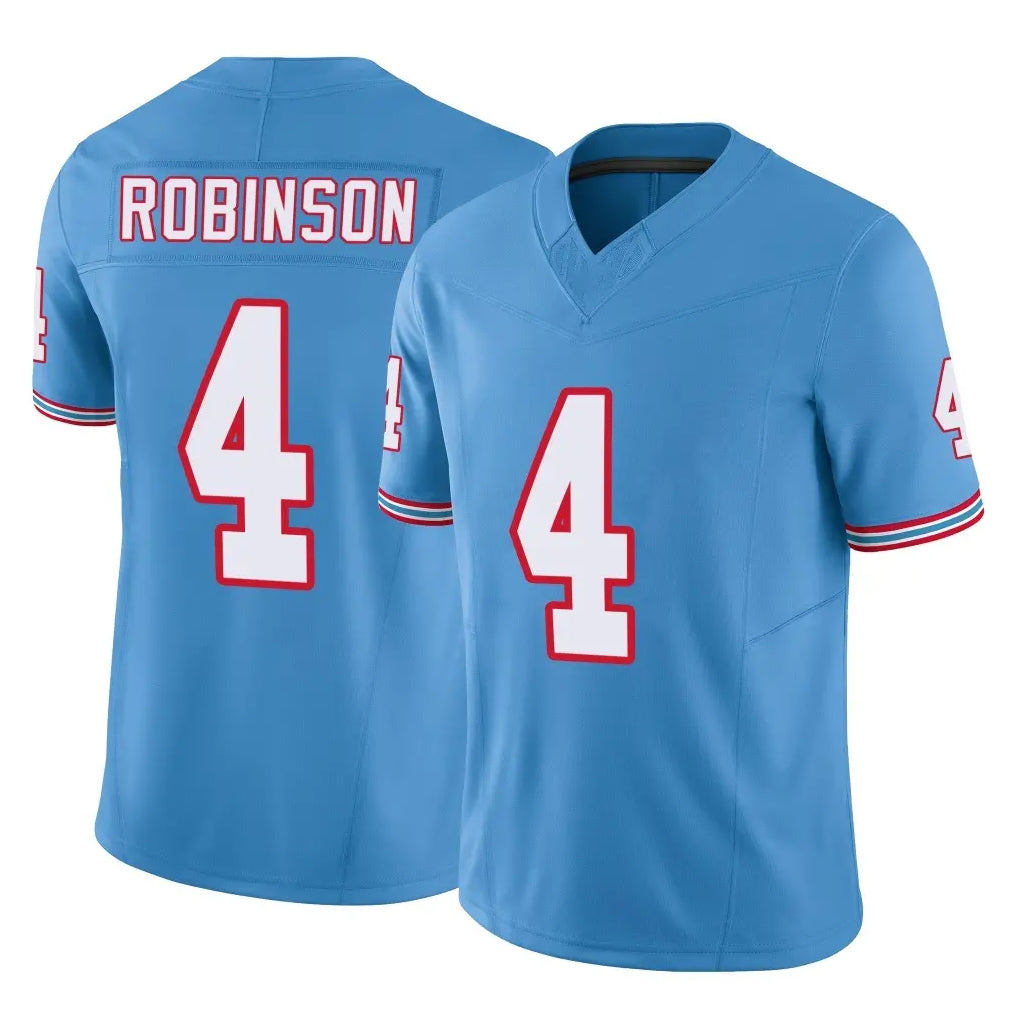 T.Titans #4 Wan'Dale Robinson Player Light Blue Limited Vapor F.U.S.E. Home Game Ldoa Stitched Jerseys