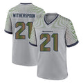S.Seahawks #21 Devon Witherspoon Player Grey 2025 Rivalries Collection Home Game Ldoa Stitched Jerseys