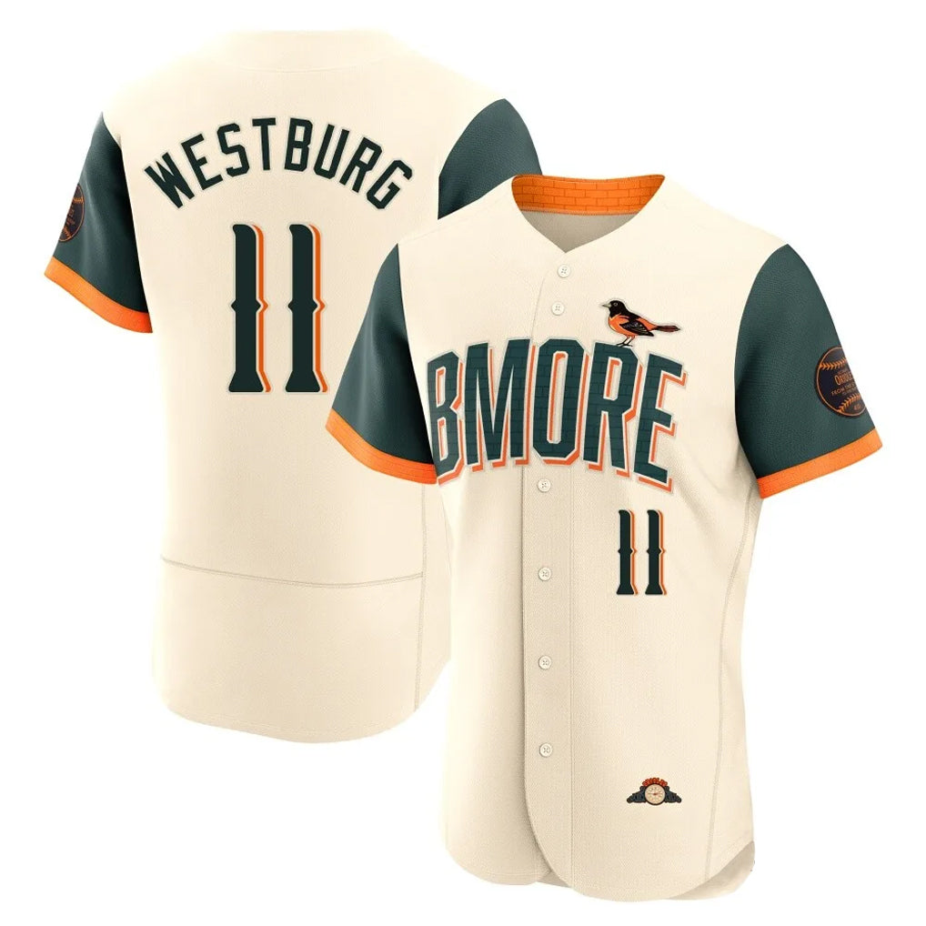B.Orioles #11 Jordan Westburg Player Cream 2026 City Connect Limited Elite Home Game Ldoa Stitched Jerseys