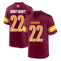 W.Commanders #22 Jacory Croskey-Merritt Player Burgundy Home Game Ldoa Stitched Jerseys