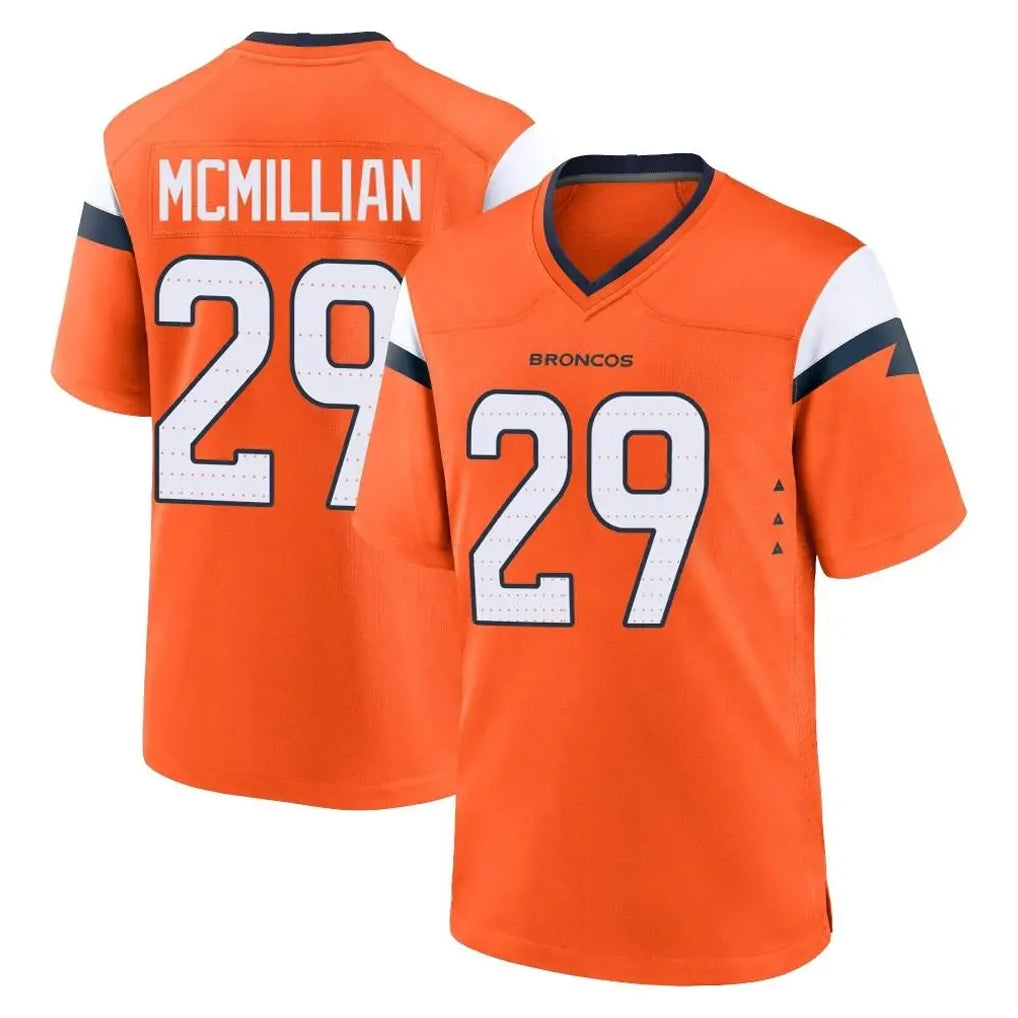 D.Broncos #29 Ja'Quan McMillian Player Orange Home Game Ldoa Stitched Jerseys
