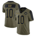 W.Commanders #10 Tress Way Player Olive Salute To Service Limited Game Ldoa Stitched Jerseys