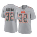 C.Browns #32 Jim Brown Player Gray Atmosphere Fashion Game Ldoa Stitched Jerseys