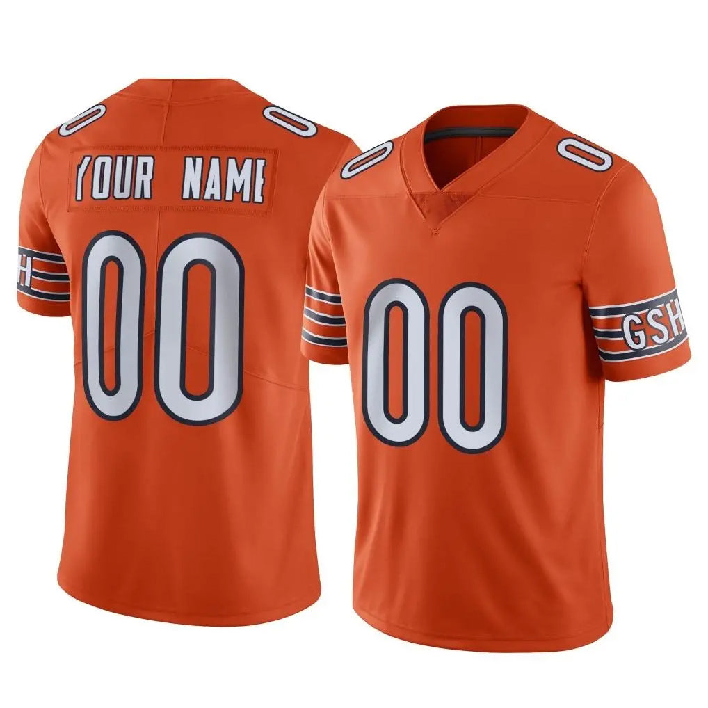 Custom C.Bears Orange Alternate Vapor Limited Home Game Any Name & Numbers Ldoa Stitched Jerseys