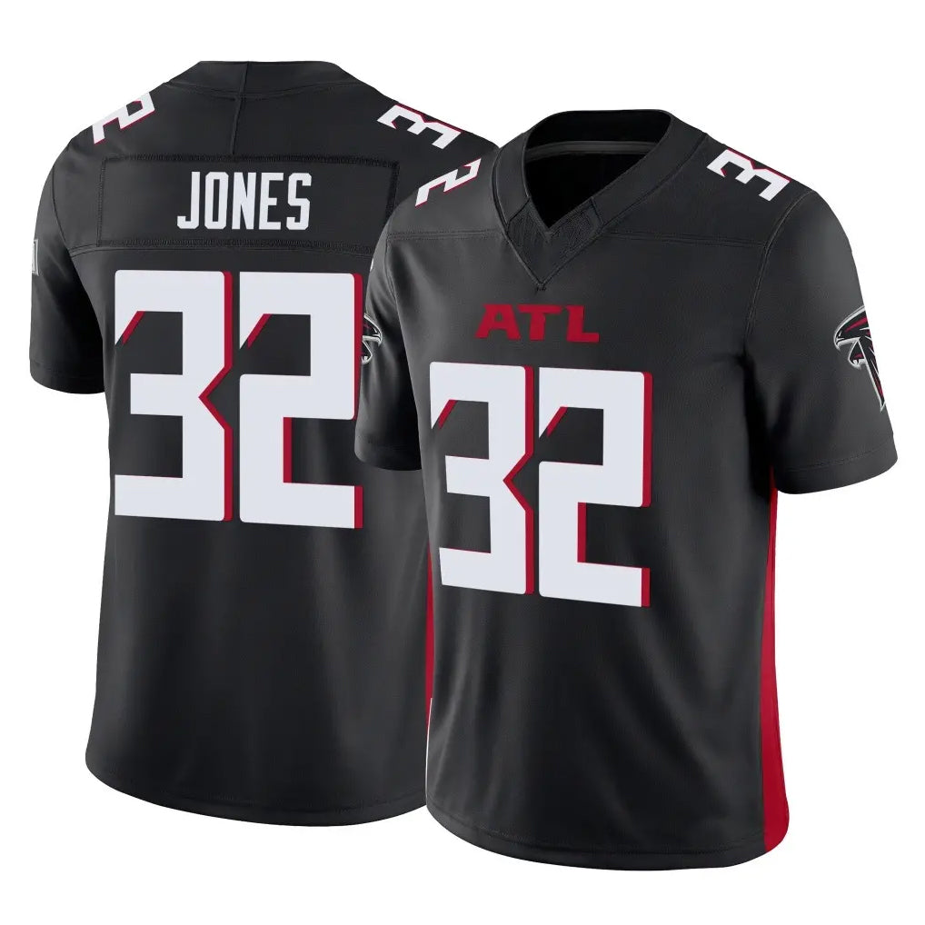 A.Falcons #32 Cash Jones Player Black Vapor F.U.S.E. Limited Home Game Ldoa Stitched Jerseys