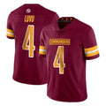 W.Commanders #4 Frankie Luvu Player Burgundy Limited Vapor Home Game Ldoa Stitched Jerseys
