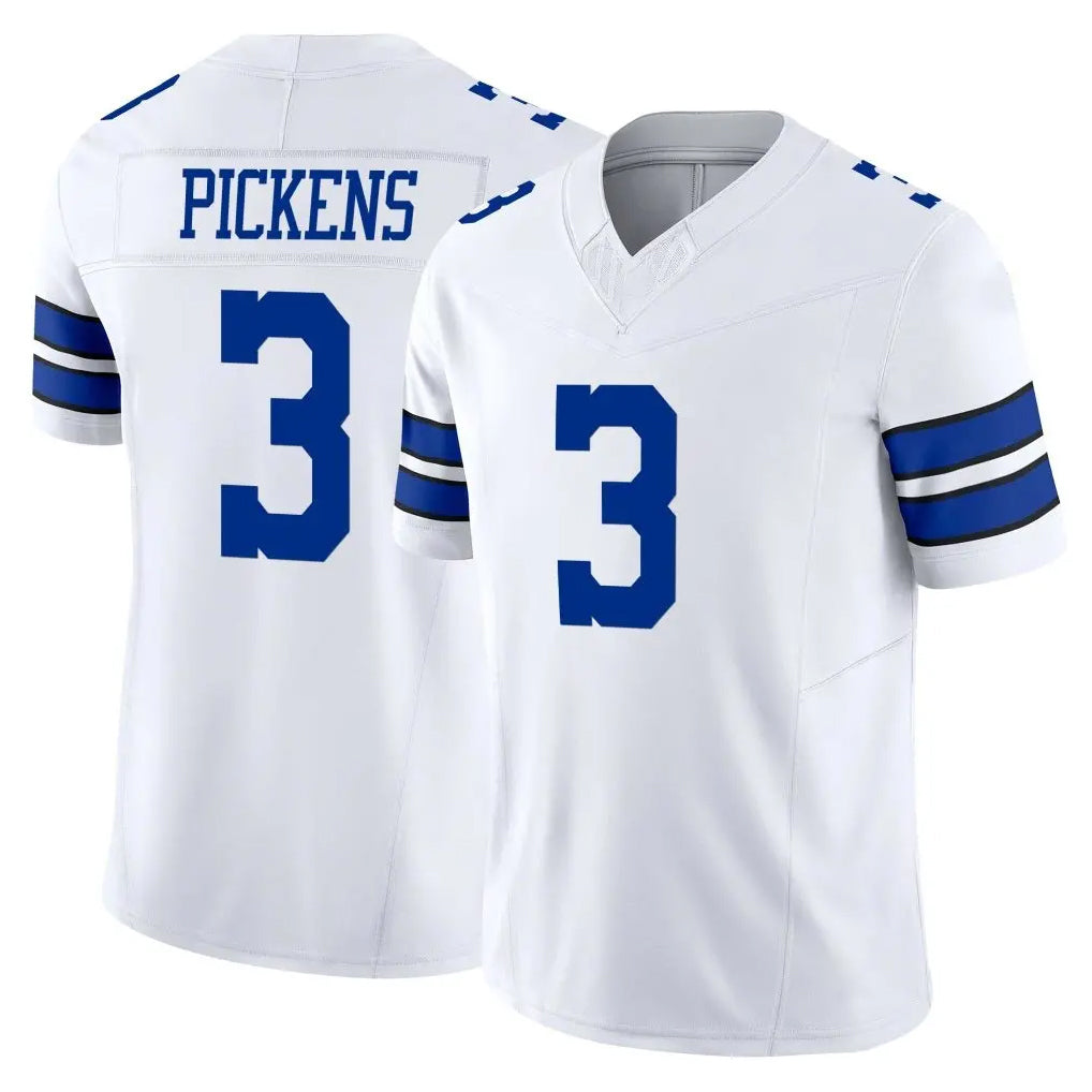D.Cowboys #3 George Pickens Player White Limited Vapor F.U.S.E. Home Game Ldoa Stitched Jerseys
