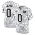 NY.Giants #0 Brian Burns Player Arctic Camo Salute To Service Limited Game Ldoa Stitched Jerseys
